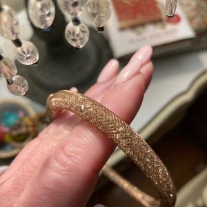 Swarovski Rose gold crystal bracelet/necklace with magnetic clasp.